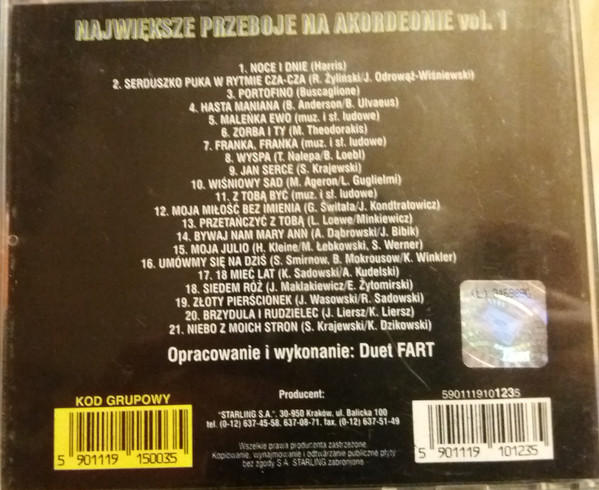 Album herunterladen Fart - Największe Przeboje Na Akordeonie Vol1
