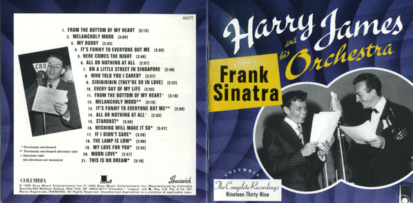 last ned album Harry James And His Orchestra Featuring Frank Sinatra - Harry James His Orch Feat Frank Sinatra