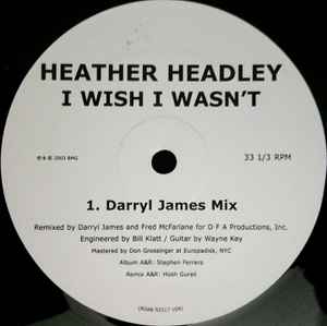 Heather Headley - I Wish I Wasn't album cover