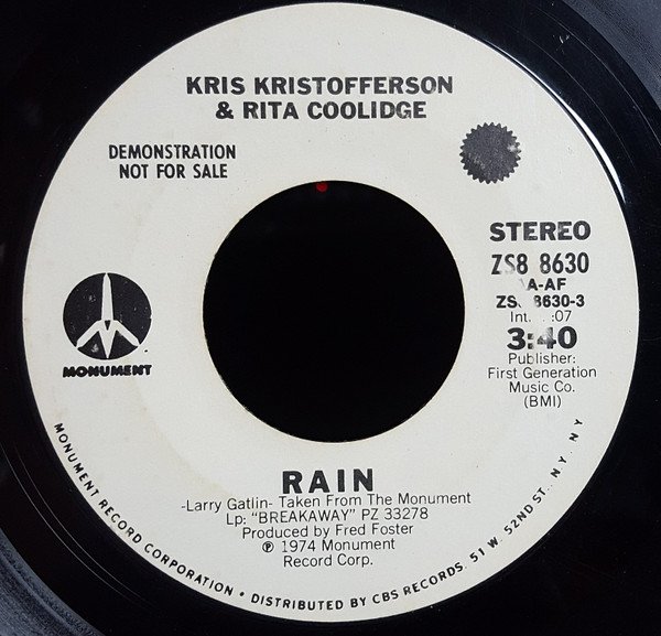 lataa albumi Kris Kristofferson & Rita Coolidge - Rain