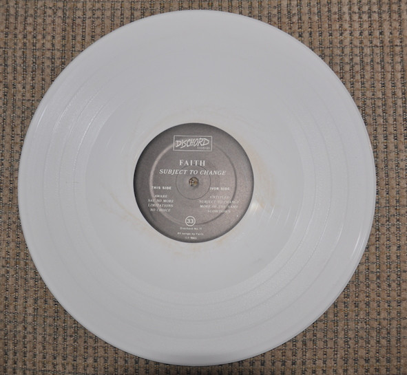Faith – Subject To Change (1983, Blue Translucent, Vinyl) - Discogs