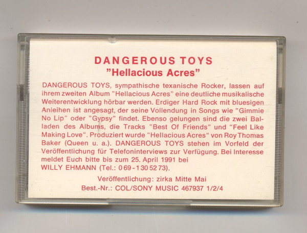 Dangerous Toys - Hellacious Acres | Releases | Discogs