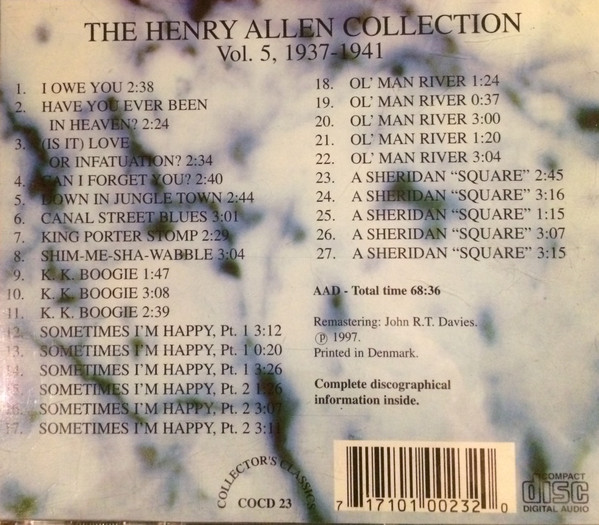 last ned album Henry Allen - The Henry Allen Collection Vol 1 1932