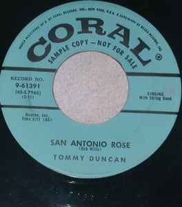 Tommy Duncan - San Antonio Rose album cover