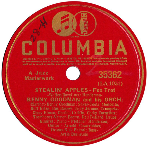 Benny Goodman And His Orch. – Stealin' Apples / Opus Local 802 