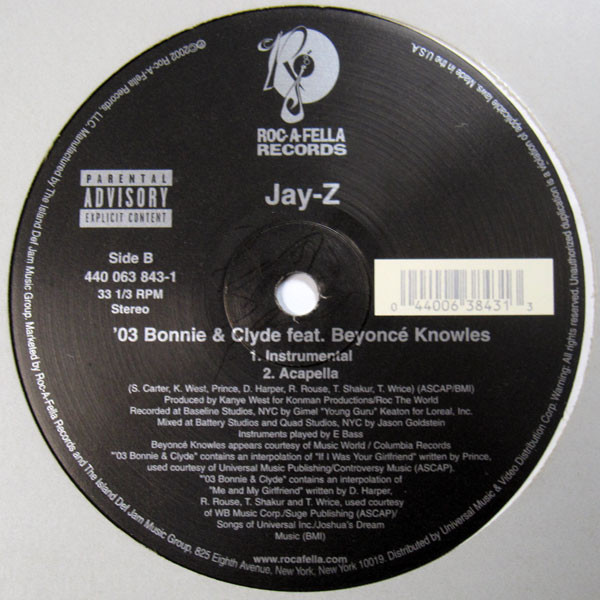 Jay-Z Feat. Beyoncé Knowles - '03 Bonnie & Clyde | Roc-A-Fella Records (440 063 843-1) - 2