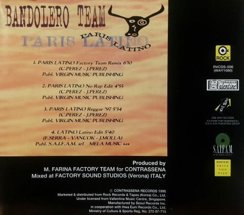 descargar álbum Bandolero Team - Paris Latino