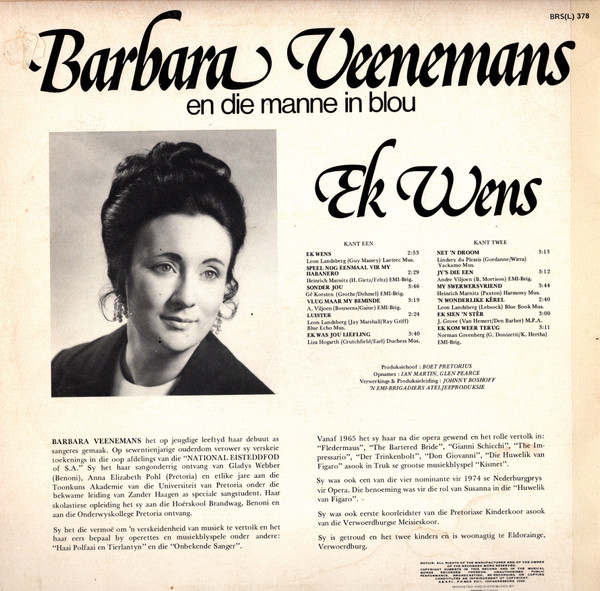 baixar álbum Barbara Veenemans - Ek Wens
