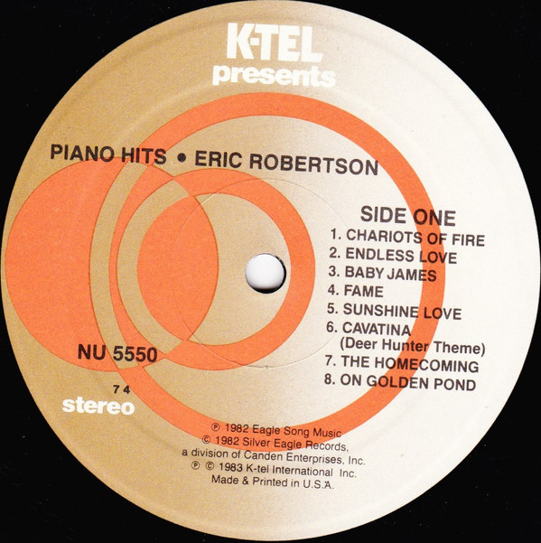 télécharger l'album Eric Robertson - Piano Hits