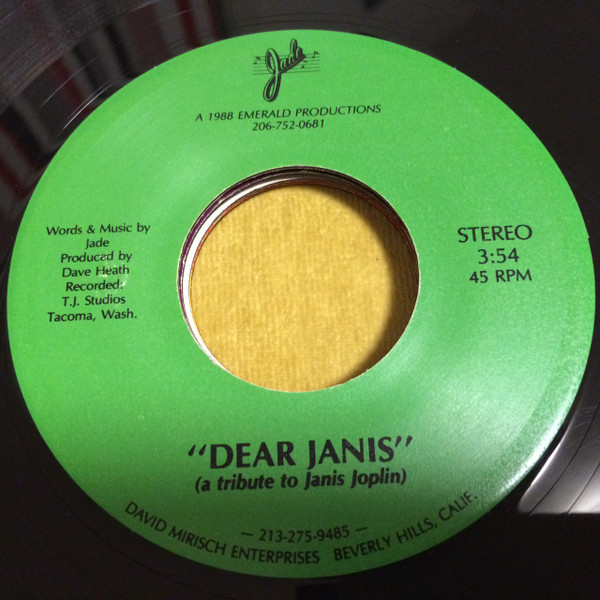 ladda ner album Jade - Dear Janis a tribute to Janis Joplin