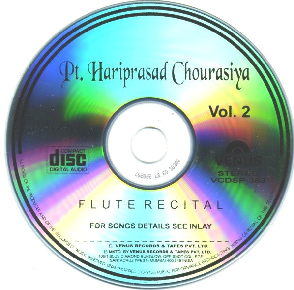 baixar álbum Pt Hariprasad Chaurasia - Flute Recital Vol 2
