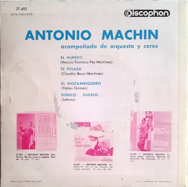télécharger l'album Antonio Machín - El Mundo