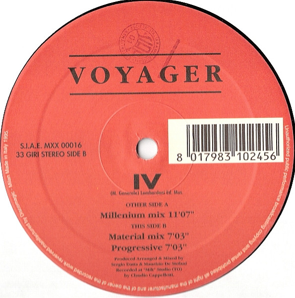 lataa albumi Sergio Datta & Maurizio De Stefani Present Voyager - IV