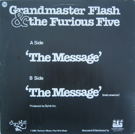 Grandmaster Flash and The Furious Five The Message Album Cover Sticker