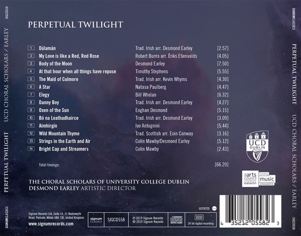 baixar álbum The Choral Scholars Of University College Dublin, Desmond Earley - Perpetual Twilight