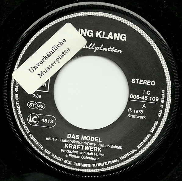 Kraftwerk – Das Model (1978, Vinyl) - Discogs