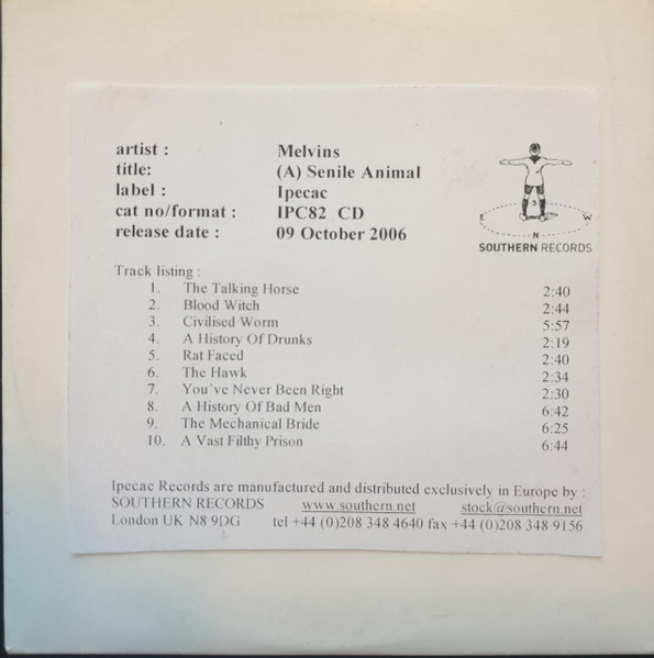 The) Melvins – (A) Senile Animal (2008, Vinyl) - Discogs