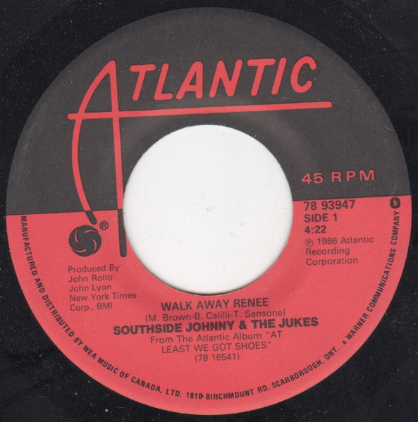 Southside Johnny & The Jukes - Walk Away Renee | Releases | Discogs