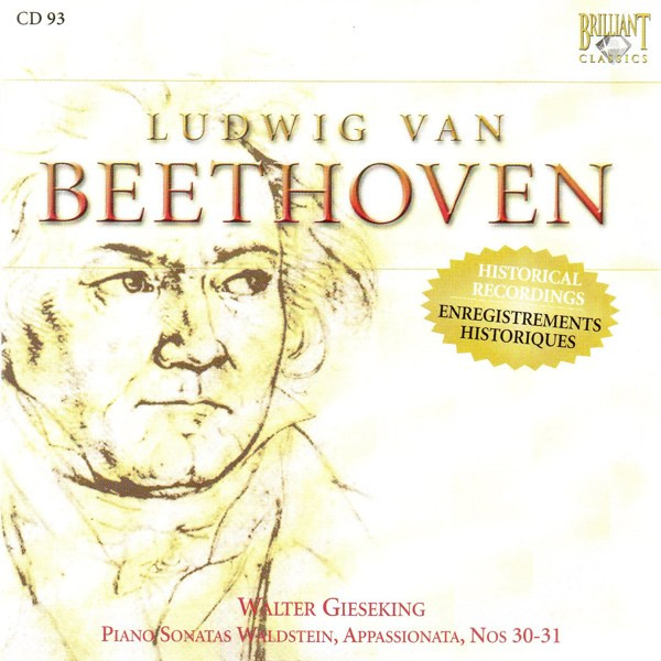 Ludwig Van Beethoven - Walter Gieseking – Piano Sonatas Waldstein