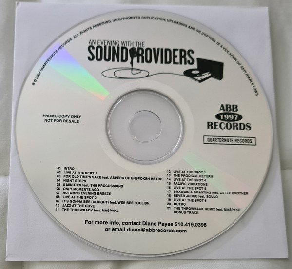 Sound Providers – An Evening With The Sound Providers (2004, CD 