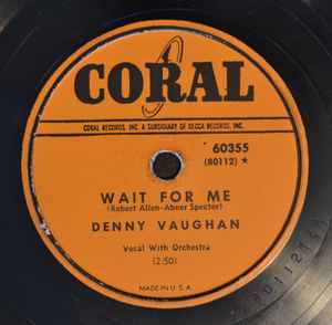 Denny Vaughan - Wait For Me / If album cover