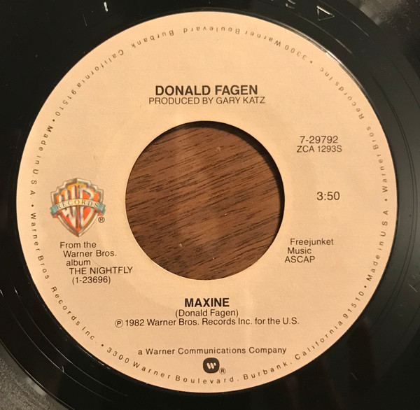 Donald Fagen – New Frontier / Maxine (1982, Vinyl) - Discogs