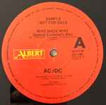 Cover of Who Made Who (Special Collectors Mix), 1986-05-26, Vinyl