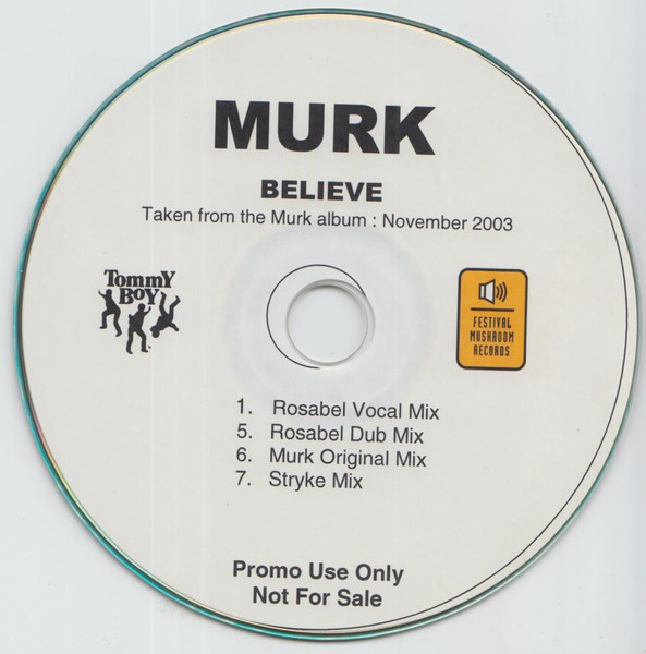 MURK – Believe (2003, Vinyl) - Discogs