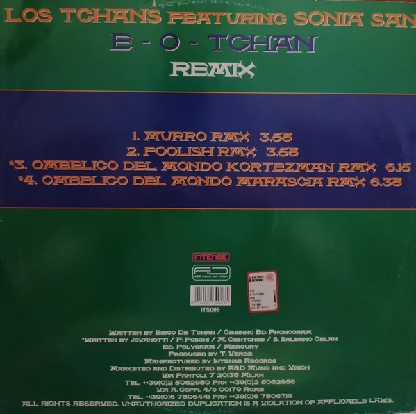 lataa albumi Los Tchans Featuring Sonia San - E O Tchan Remix