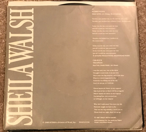 last ned album Sheila Walsh - Trapeze