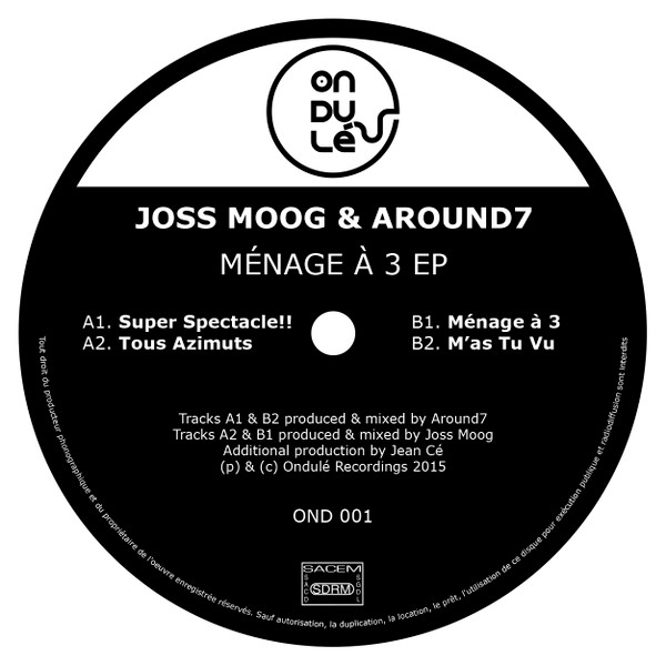 descargar álbum Joss Moog & Around7 - Ménage À 3 EP