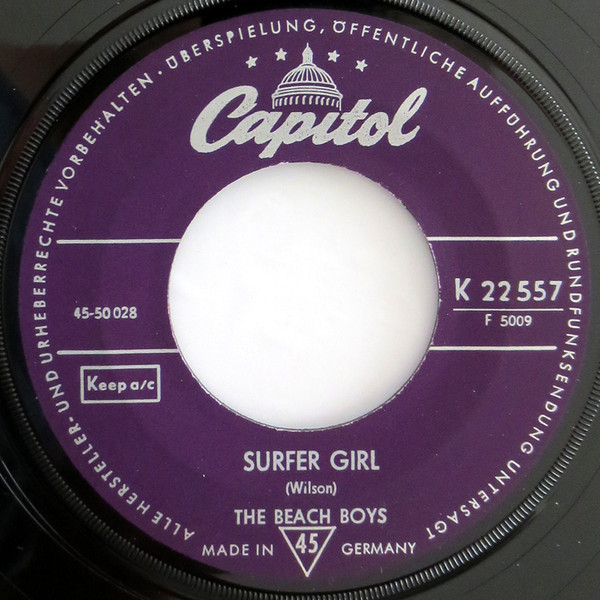 The Beach Boys – Surfer Girl / Little Deuce Coupe (1963, Scranton