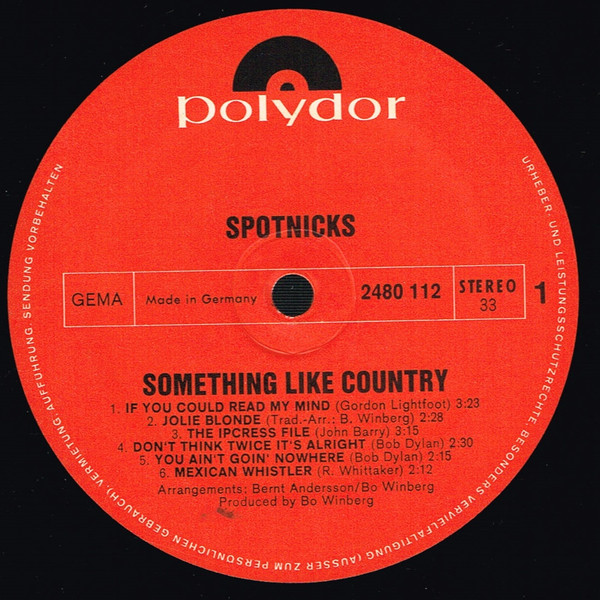 Album herunterladen Spotnicks - Something Like Country