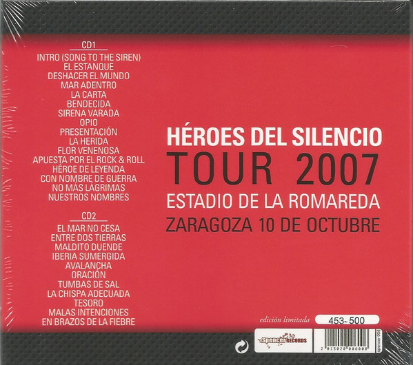 ladda ner album Héroes Del Silencio - Tour 2007 Estadio De La Romareda