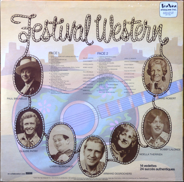 Various - Festival Western: 14 Vedettes 24 Succès Authentiques | Tee Vee Disques Inc. (TF-1039) - 2