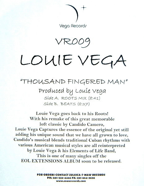 lataa albumi Louie Vega - Thousand Fingered Man