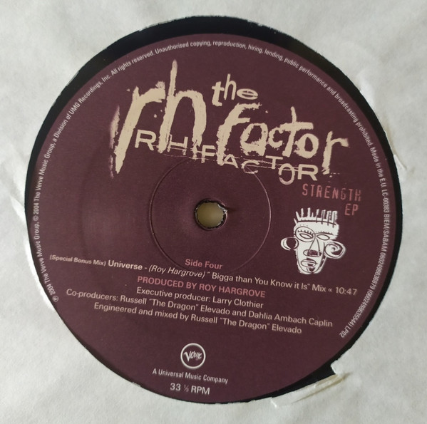 The RH Factor – Strength EP (2004, Vinyl) - Discogs