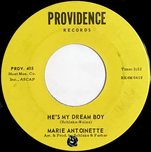 Marie Antoinette – He's My Dream Boy / Quiet Guy (1964, Vinyl