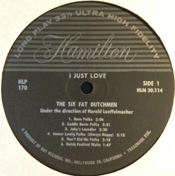 descargar álbum The Six Fat Dutchmen - I Just Love The Six Fat Dutchmen