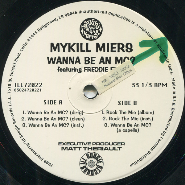 Mykill Miers - Wanna Be An MC? | Ill Boogie Records (ILL72022) - 5