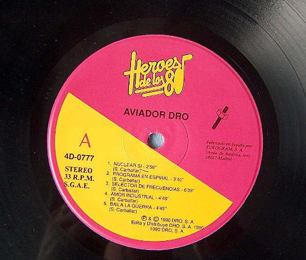 baixar álbum El Aviador Dro Y Sus Obreros Especializados - Heroes De Los 80