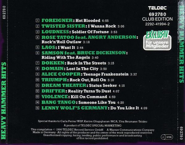 ladda ner album Various - Heavy Hammer Hits IV90