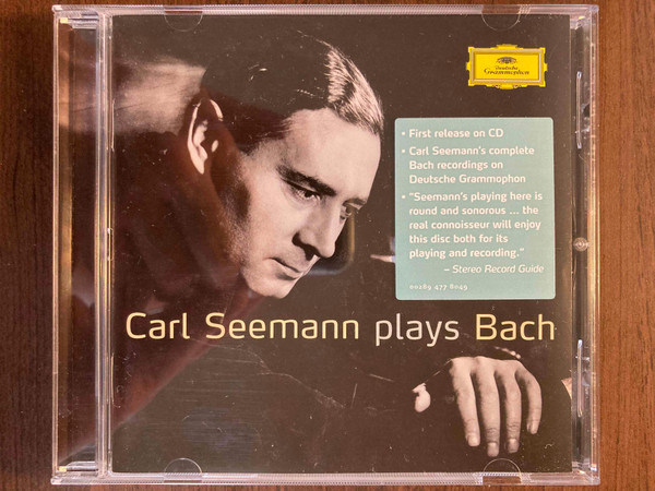 Carl Seemann Plays Bach – Carl Seemann Plays Bach (2008, CD) - Discogs