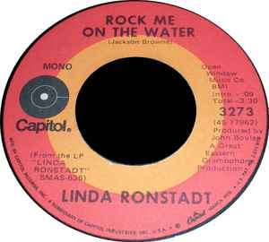Linda Ronstadt - Rock Me On The Water album cover