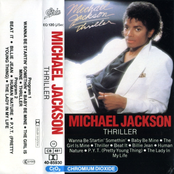 Michael Jackson – Thriller (1982, Dolby, Grey Shell, Checkered 