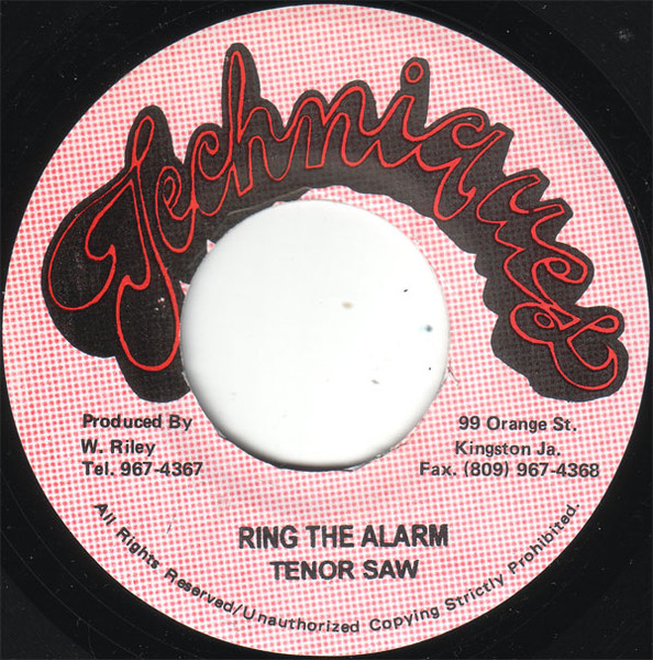 Tenor Saw・Ring The Alarm・レゲエ・ダンスホール・80年代