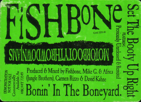 descargar álbum Fishbone - Bonin In The Boneyard Set The Booty Up Right