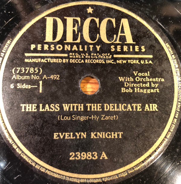 Album herunterladen Evelyn Knight - The Lass With The Delicate Air