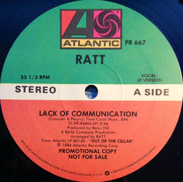 Ratt – Lack Of Communication