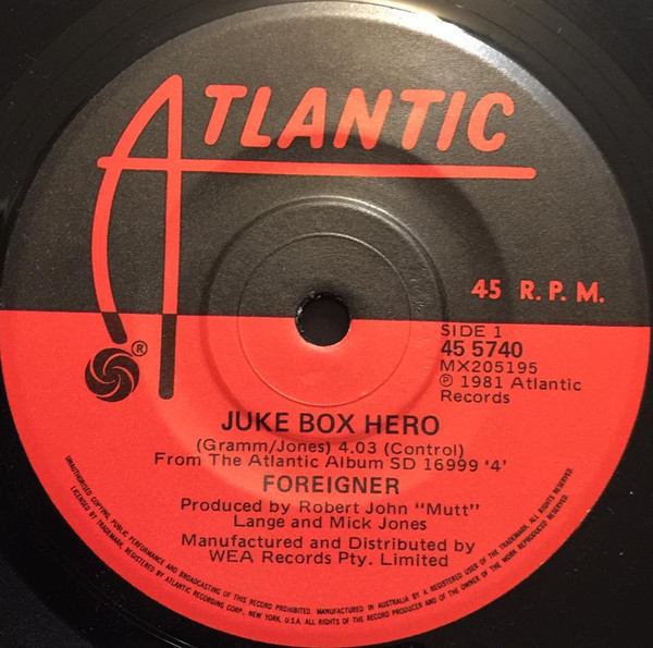 Foreigner - Juke Box Hero | Releases | Discogs